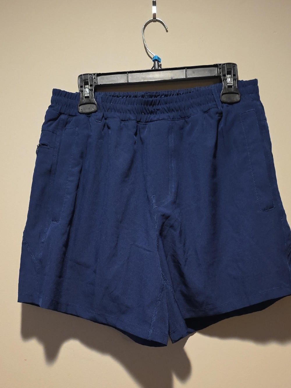 Men's Freeballers Athletic Elastic-Waist Navy Training Shorts